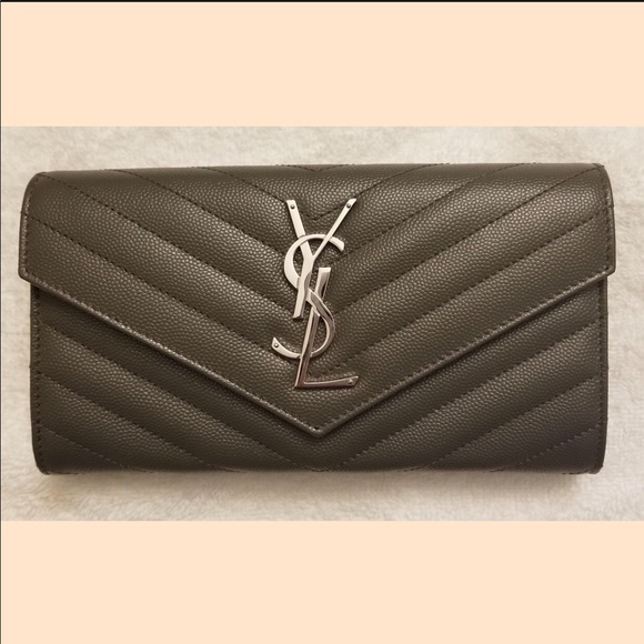 Saint Laurent Handbags - NWOT Saint Laurent Monogram Large Flap Wallet